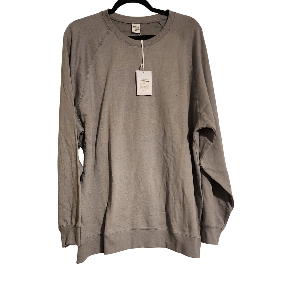 Stoic Men's XXL Gray Long Sleeve Crew Neck Sweatshirt Pullover Menswear